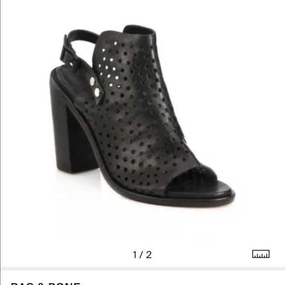 $495 Rag and Bone leather perforated sandals US8.5 - Picture 7 of 7